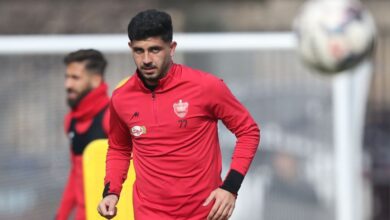 خدابنده لو تنها محروم پرسپولیس مقابل گل گهر