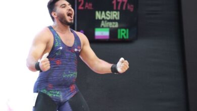 علیرضا نصیری قهرمان وزنه‌برداری جوانان جهان شد/ قلی زاده نایب قهرمان