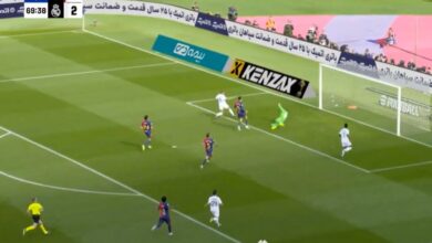 تصاویری دیدنی از لحظه به ثمر رسیدن گل سوم رئال به بارسا توسط امباپه