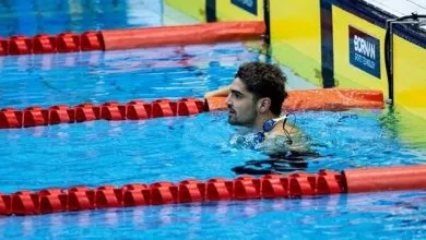 ملک اولادی به مدال ۱۰۰ متر قورباغه نرسید